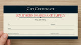 Gift Certificates - Southern Snares & Supply
