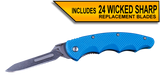 Wiebe Arctic Fox Scalpel Knife with 24 Wicked Sharp Replacement Blades