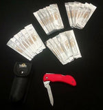 Wiebe Red Fox Scalpel Knife with 24 Wicked Sharp Replacement Blades - Southern Snares & Supply